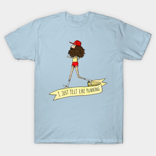 I just felt like running T-Shirt by agrapedesign